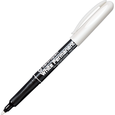 Permanent marker centropen 2686 - varf 1.2 mm alb